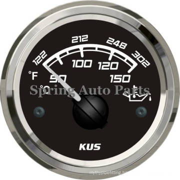 Popular 52mm Oil Temp Gauge Meter 12V 24V for Cars Trucks Boats Yachts Easy to Install